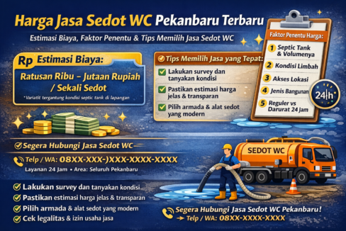 Harga Jasa Sedot WC Pekanbaru